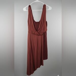 Free People Eleanore Draped Mini Asymmetrical Dress